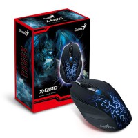 MOUSE WIRED GAMER X-510 - 2000 DPI - 6 BOTÕES - USB - COM ILUMINAÇÃO